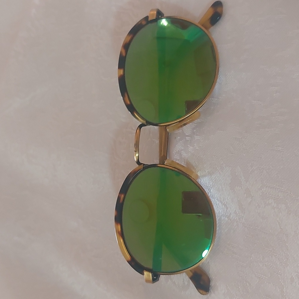 Revo Gold and Green Women's Sunglasses